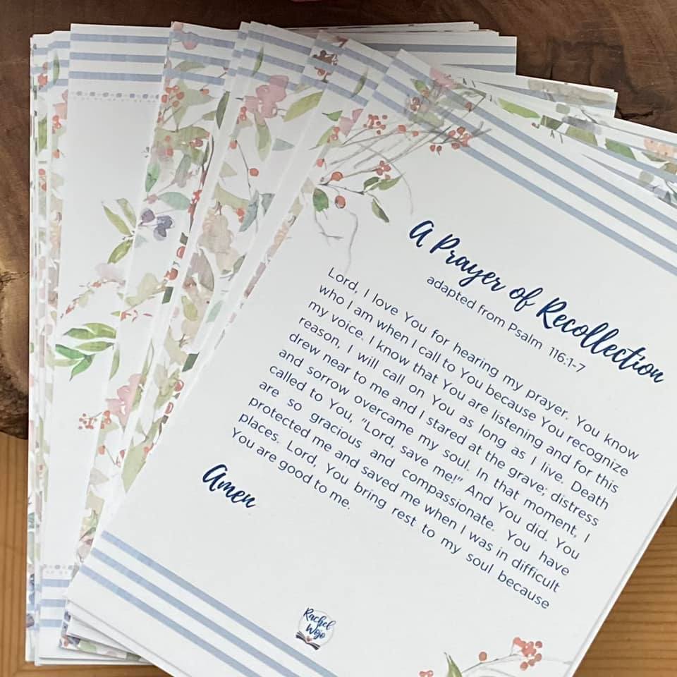 31 Days of Praying the Psalms CARDS ONLY - Rachel Wojo Shop