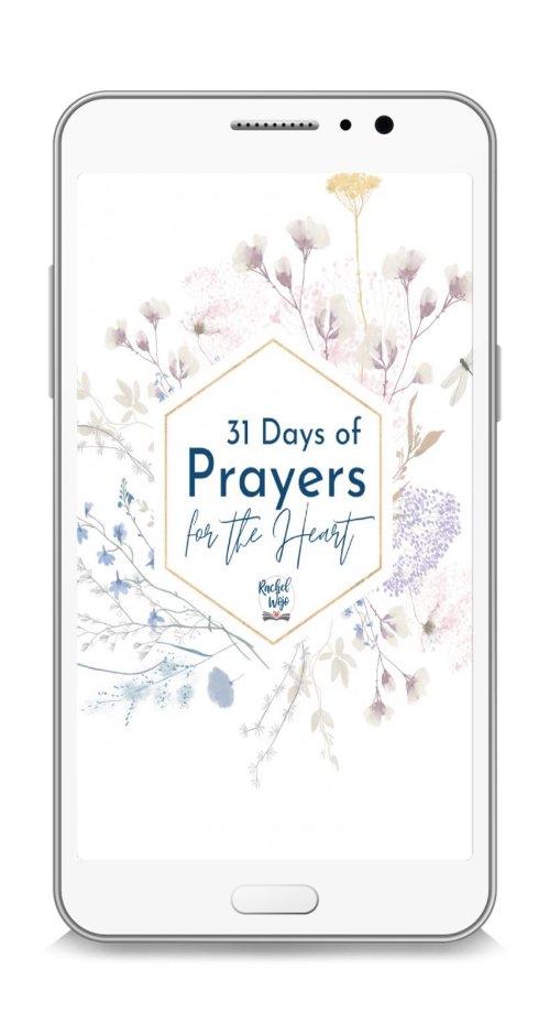 31 Days of Prayers for the Heart DIGITAL Prayer Cards - Rachel Wojo Shop