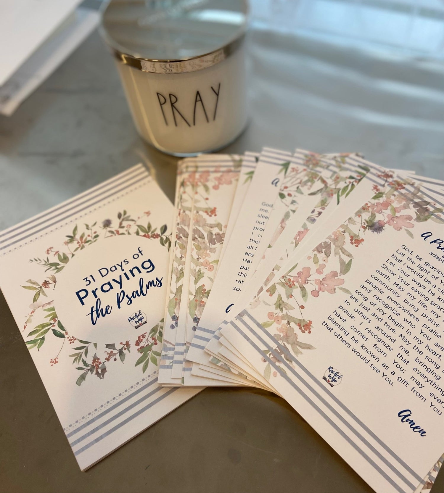 31 Days of Praying the Psalms CARDS ONLY - Rachel Wojo Shop