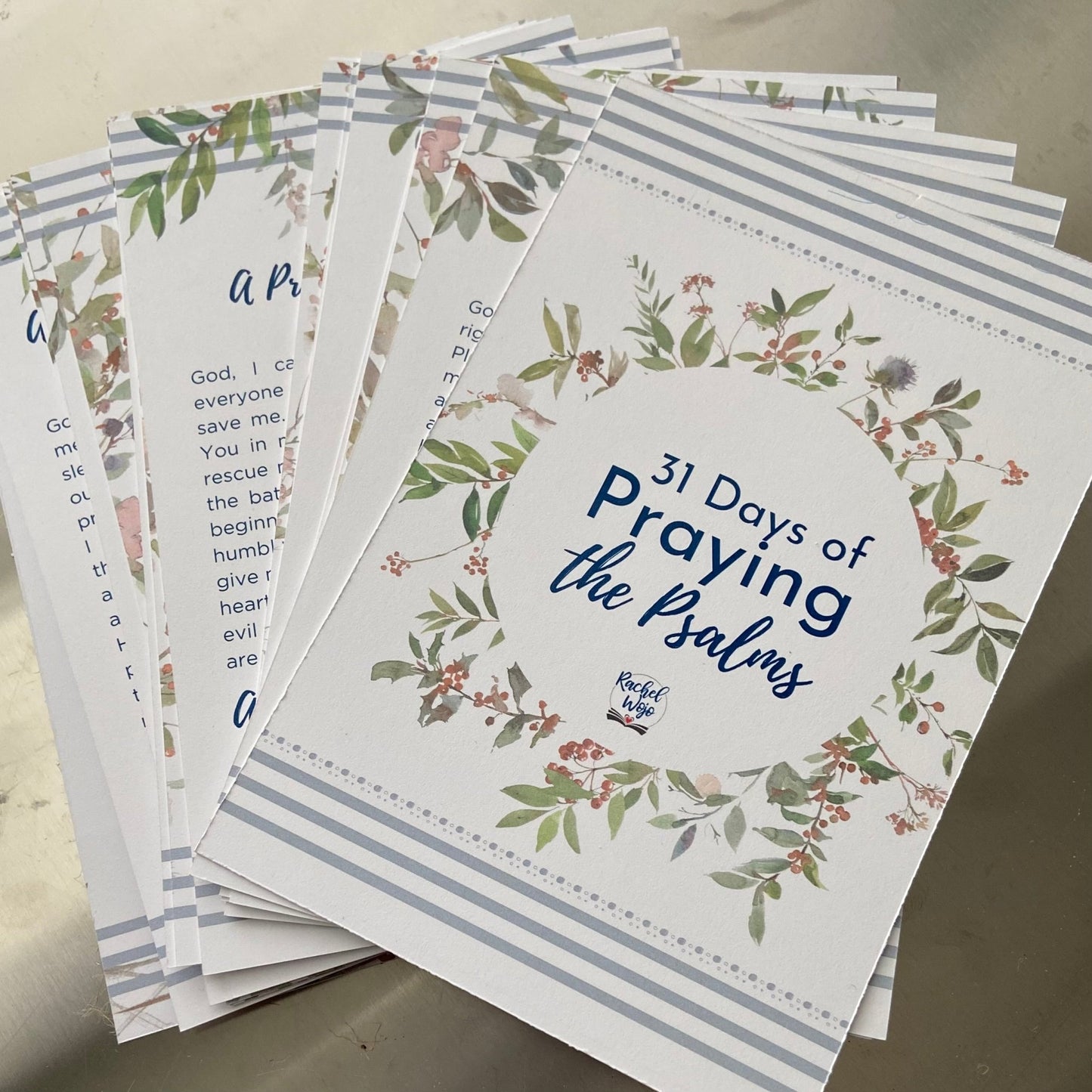 31 Days of Praying the Psalms CARDS ONLY - Rachel Wojo Shop
