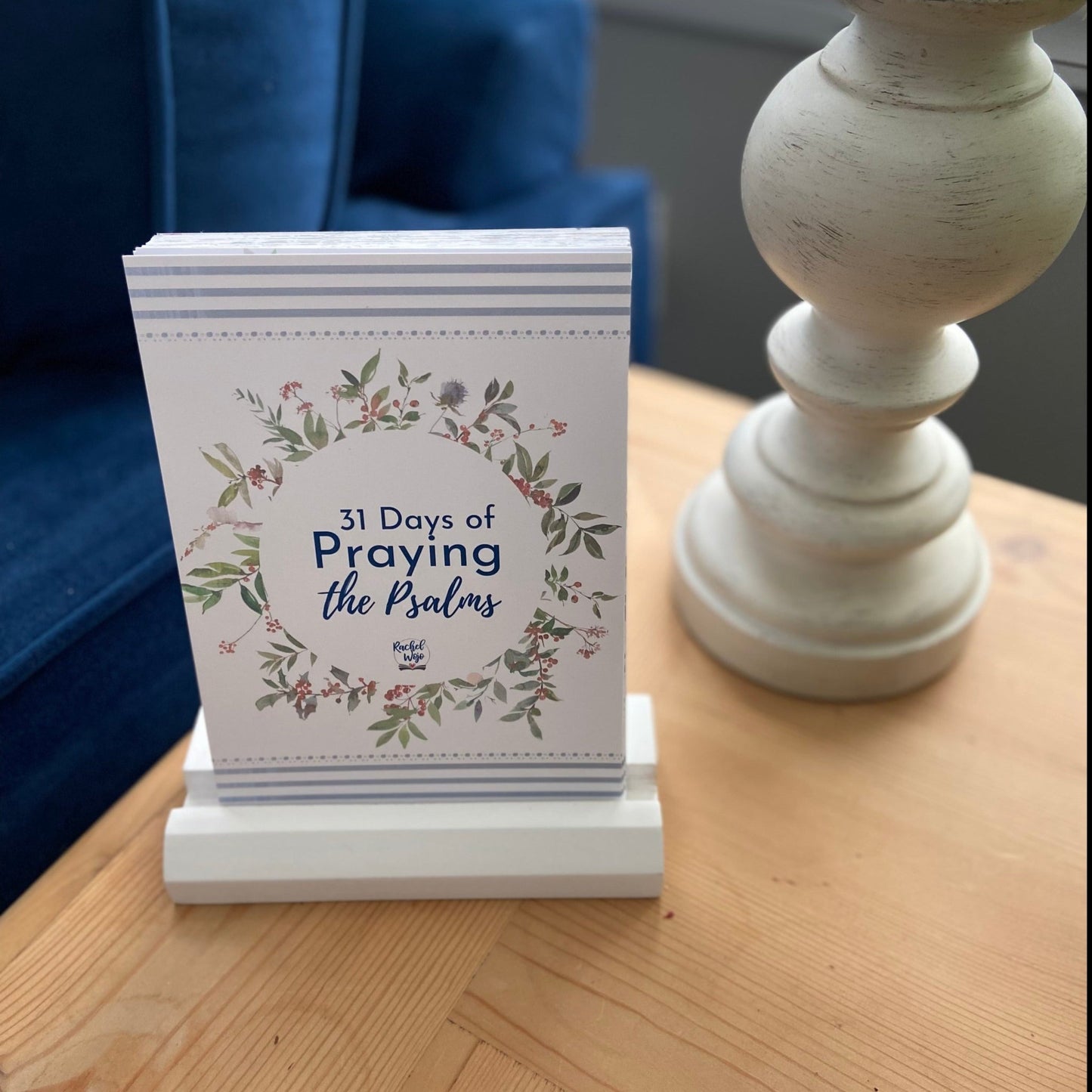 31 Days of Praying the Psalms Prayer Cards with Display Stand - Rachel Wojo Shop